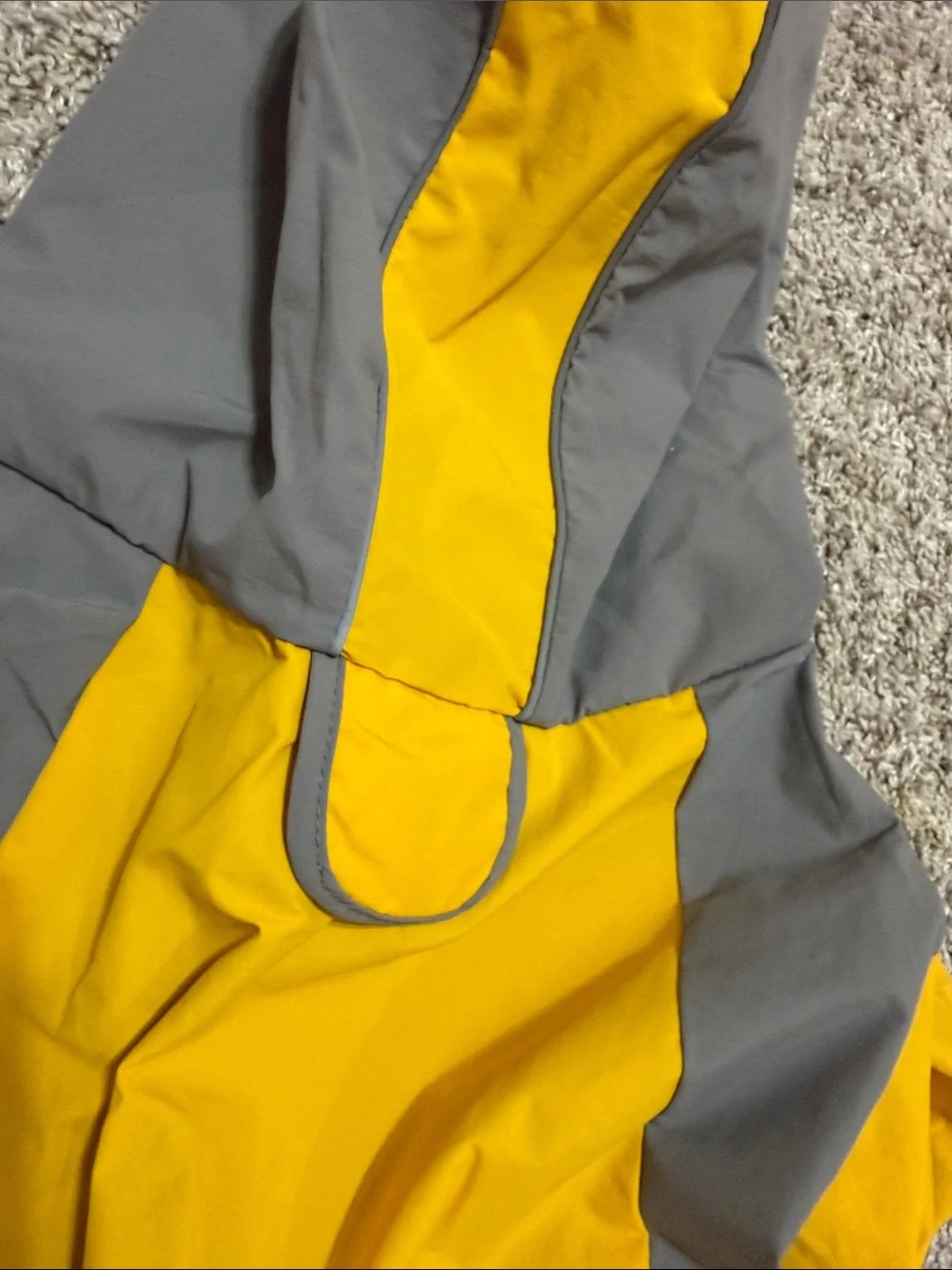 The Do-Gooders Dog Raincoat Yellow & Gray Dog- XL
